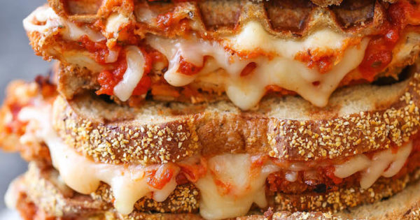 Chicken Parmesan Grilled Cheese Damn Delicious