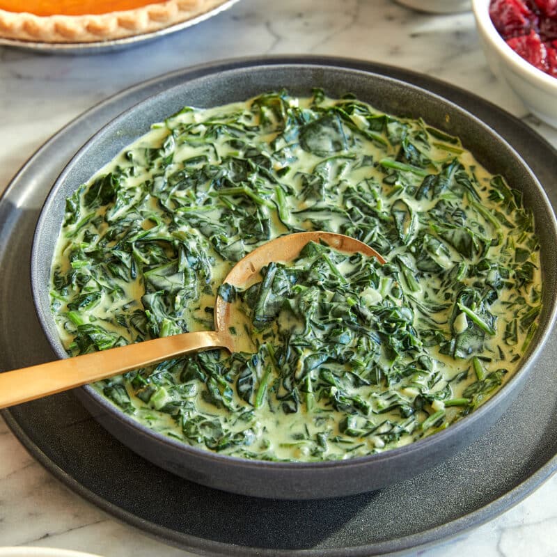 Easy Creamed Spinach