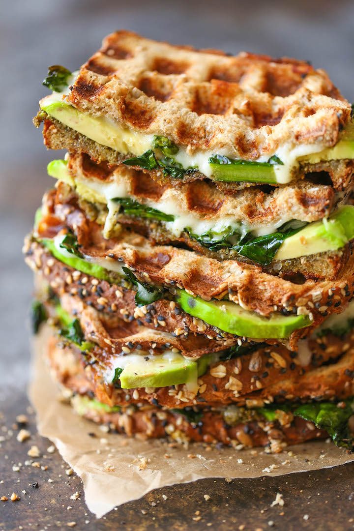 Kale Pesto Avocado Grilled Cheese Damn Delicious