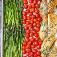 Sheet Pan Garlic Butter Tilapia