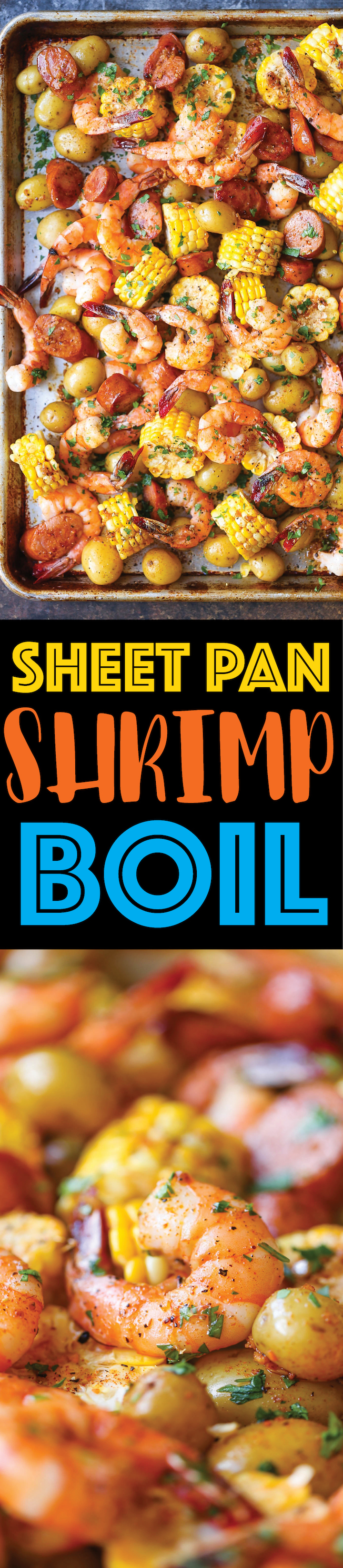 Sheet Pan Shrimp “Boil” with Buttery Spiced Toast