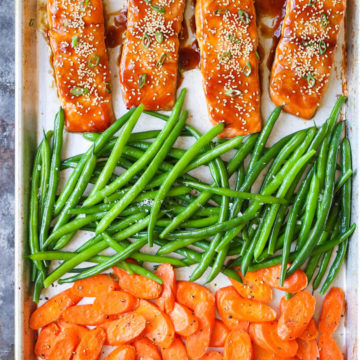 Sheet Pan Teriyaki Salmon Damn Delicious