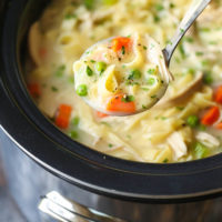 Slow Cooker Creamy Chicken Noodle Soup