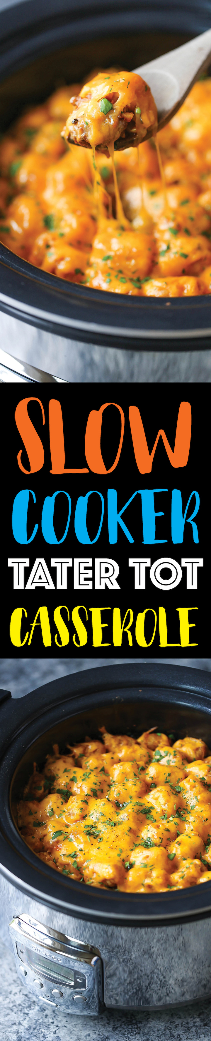 Slow Cooker Tater Tot Casserole, Recipe