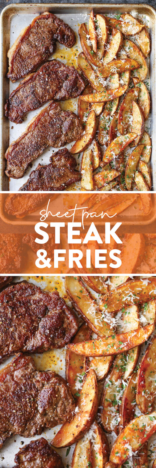 Sheet Pan Steak and Fries Damn Delicious