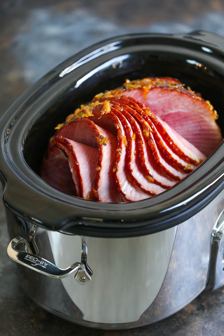 Slow Cooker Holiday Ham - The easiest no-fuss holiday ham ever made right in your crockpot. Set it and forget it for a ham so juicy, moist and flavorful!