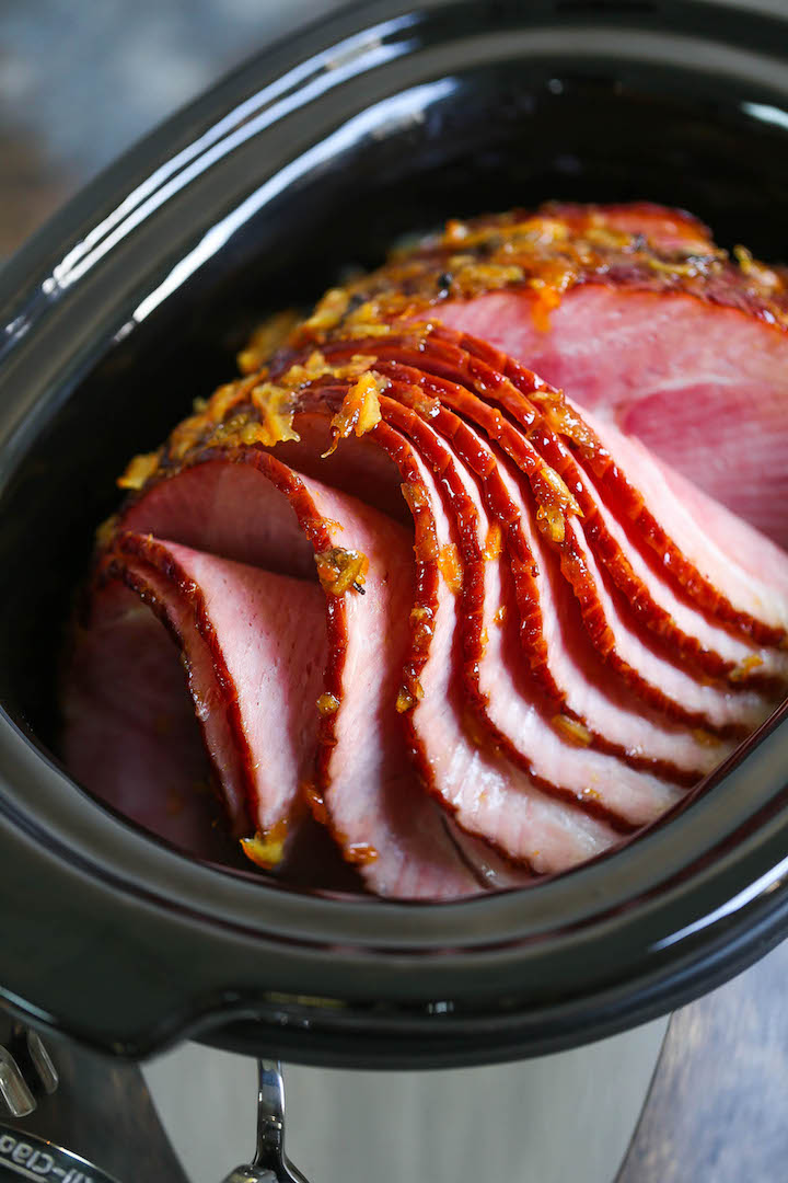 Slow Cooker Holiday Ham - Damn Delicious
