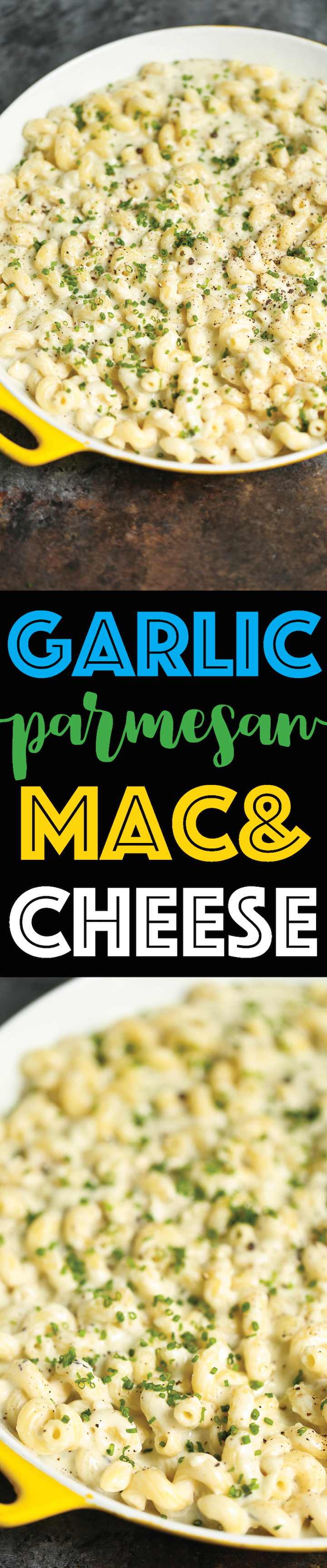 Garlic Parmesan Mac and Cheese - This will be the best mac and cheese you will ever have! With 3 different types of cheeses and the creamiest sauce EVER!!!