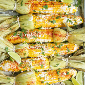 Roasted Mexican Street Corn - Damn Delicious