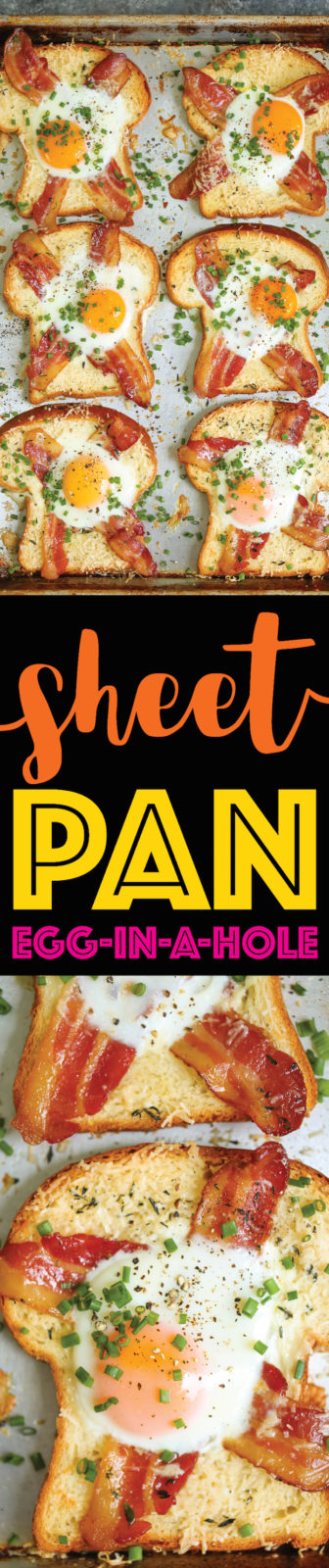 Sheet Pan Egg In A Hole Damn Delicious