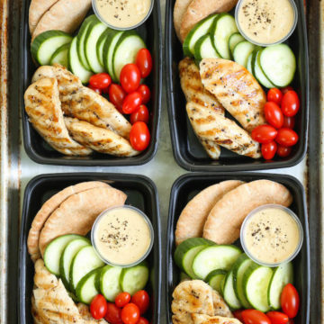 Copycat Starbucks Chicken and Hummus Bistro Box - Damn Delicious