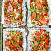 Sausage and Peppers Foil Packets