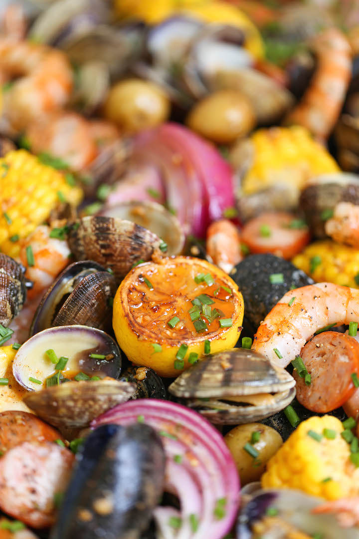 Sheet Pan Clam Bake - Damn Delicious