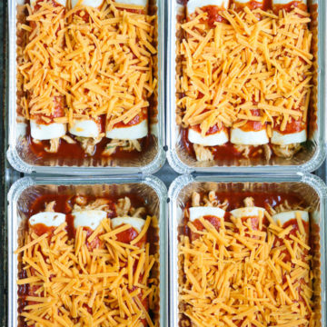 Freezer Chicken Enchiladas Damn Delicious