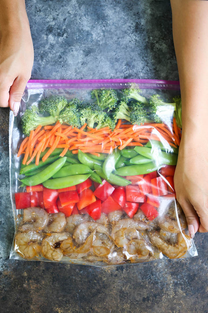 Shrimp Stir Fry Freezer Pack - Damn Delicious