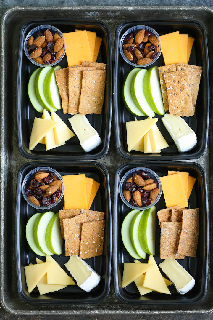 Easy Protein Bistro Snack Box - With Peanut Butter on Top