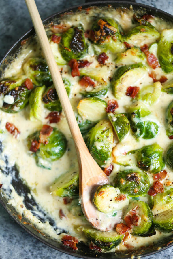 Brussels Sprouts Gratin Damn Delicious