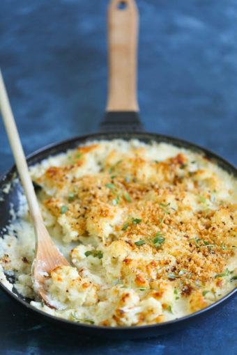 Creamy Cauliflower Gratin - Damn Delicious