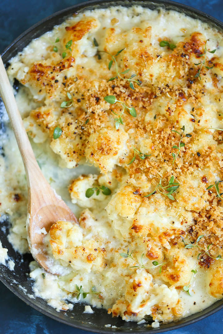 Creamy Cauliflower Gratin - Damn Delicious