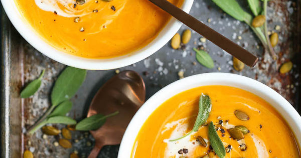 Roasted Pumpkin Soup - Damn Delicious