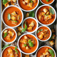 Slow Cooker Tomato Basil Soup