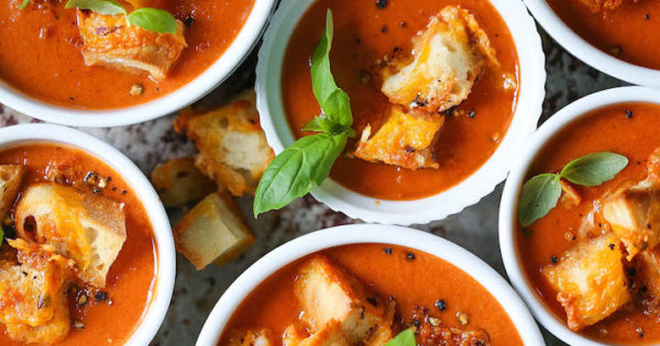 Slow Cooker Tomato Basil Soup Damn Delicious