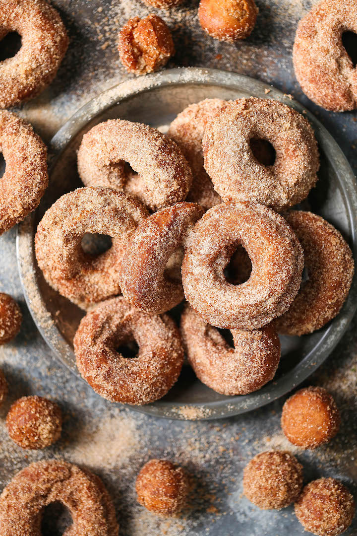 Apple Cider Donuts - There's nothing truly better than biting into a warm, fresh donut coated in cinnamon sugar. It melts in your mouth with every bite!