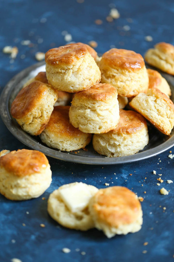 Flaky Mile High Biscuits chicken