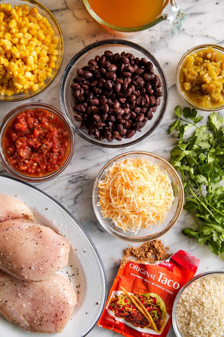 Instant Pot 20 Minute Chicken Burrito Bowls - Comes together in less than 10 min prep! The chicken is so tender and the flavors are so good.