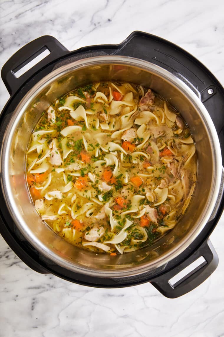 Instant Pot Chicken Noodle Soup (Dump-and-Go!) - Thriving Home