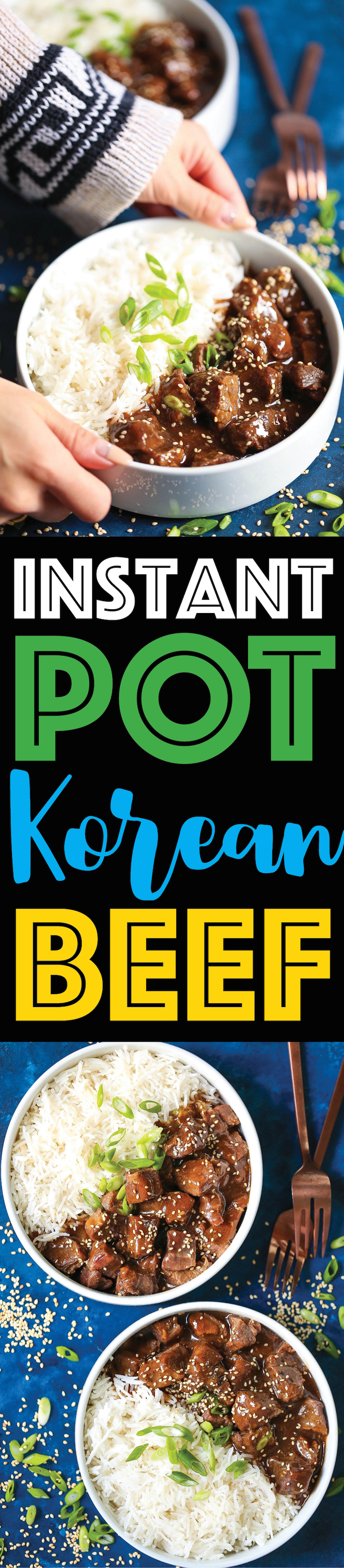 Instant Pot Korean Beef - The best and easiest Korean beef you will ever make in the pressure cooker. 10 min prep or less! And the meat comes out amazingly flavorful and melt-in-your-mouth tender!