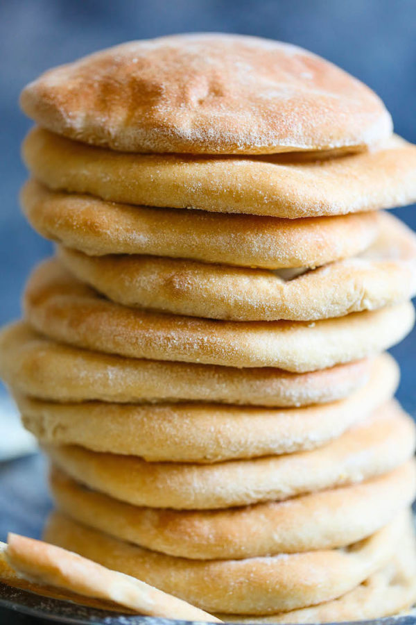 Whole Wheat Pita Bread - Damn Delicious