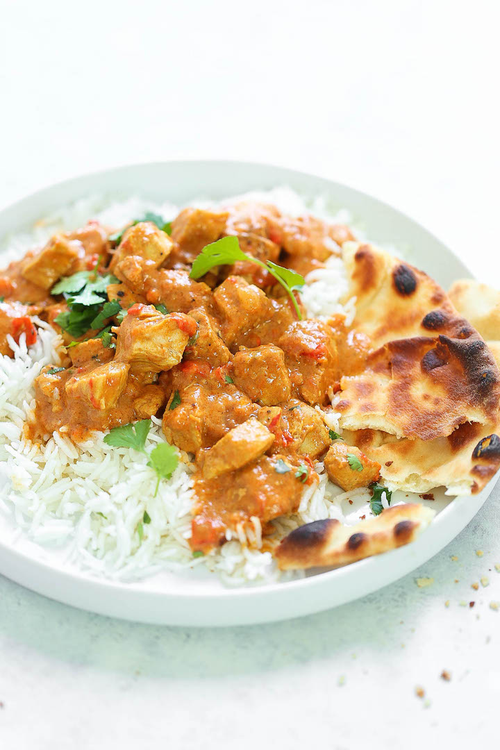 Instant Pot Butter Chicken - Yes, you can EASILY make restaurant-quality butter chicken right in your pressure cooker! The flavors are amazing and the chicken is perfectly melt-in-your-mouth tender! Serve with rice and naan for the best home-cooked meal ever.