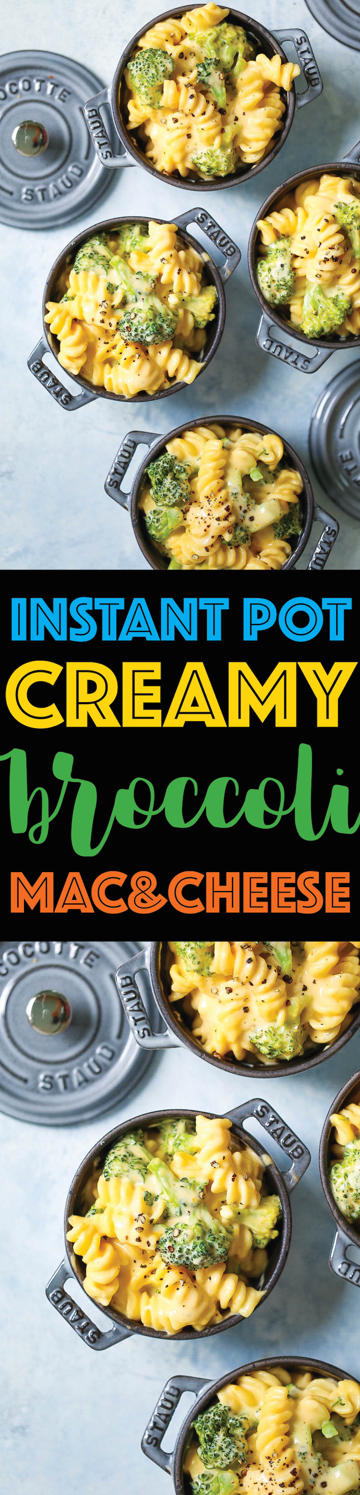 Instant Pot Creamy Broccoli Mac and Cheese - Making mac and cheese in the Instant Pot is definitely the way to go! It's unbelievably easy, it's made in one single pot (hello, easiest clean up ever), and the mac and cheese comes out amazingly creamy! You can't beat that!