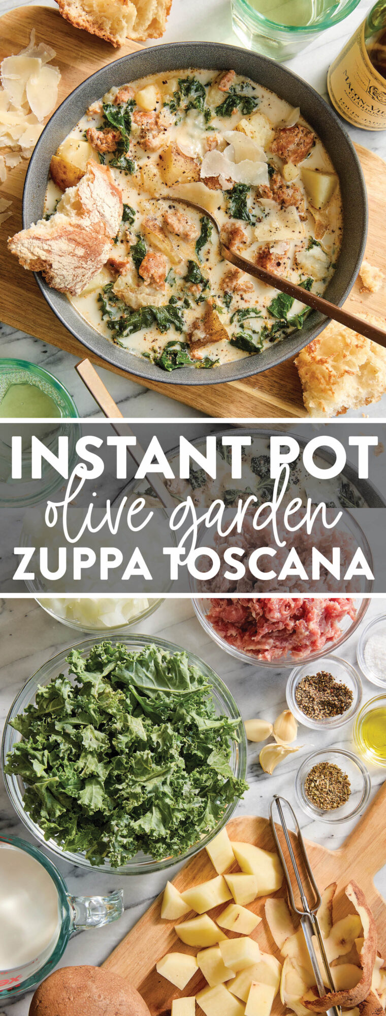 Instant Pot Olive Garden Zuppa Toscana Copycat - So much tastier and cheaper than the restaurant and it's on your dinner table in just 30 min!