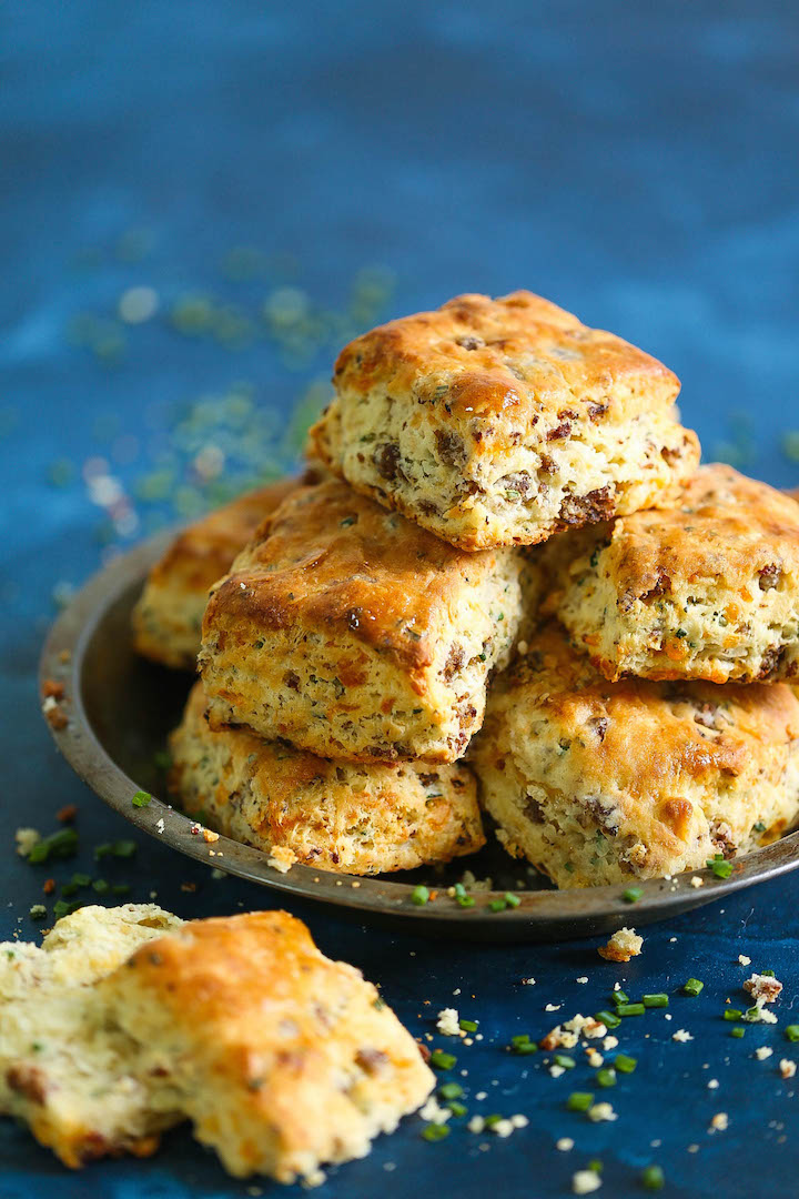 Sausage Cheese Biscuits Damn Delicious