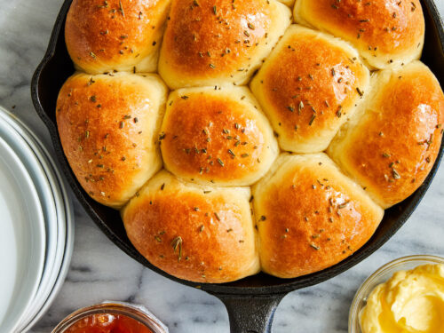 Rosemary Olive Oil Mini Bread - Seasons and Suppers