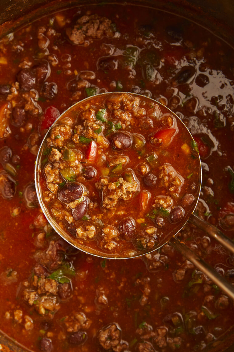 The Best Instant Pot Chili - Hands down THE BEST chili ever. Done in less than 1 hour with no babysitting, no fuss! So easy and so flavorful!