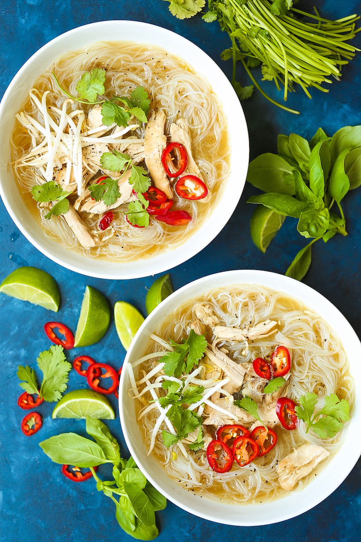 Instant Pot Pho - How to quickly (and easily!) make restaurant-quality pho right at home in the pressure cooker in less than 1 hour! The broth comes out perfectly - so flavorful and comforting. You can't beat that!