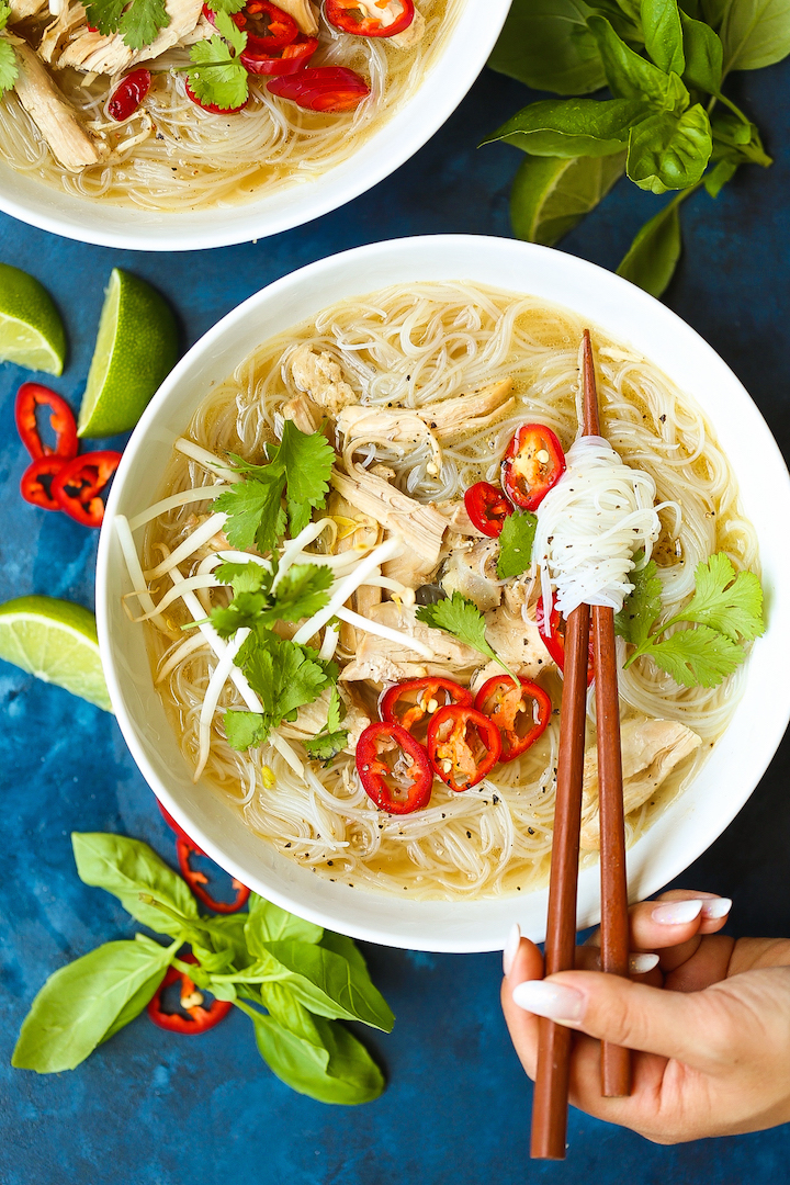 Instant Pot Pho - How to quickly (and easily!) make restaurant-quality pho right at home in the pressure cooker in less than 1 hour! The broth comes out perfectly - so flavorful and comforting. You can't beat that!