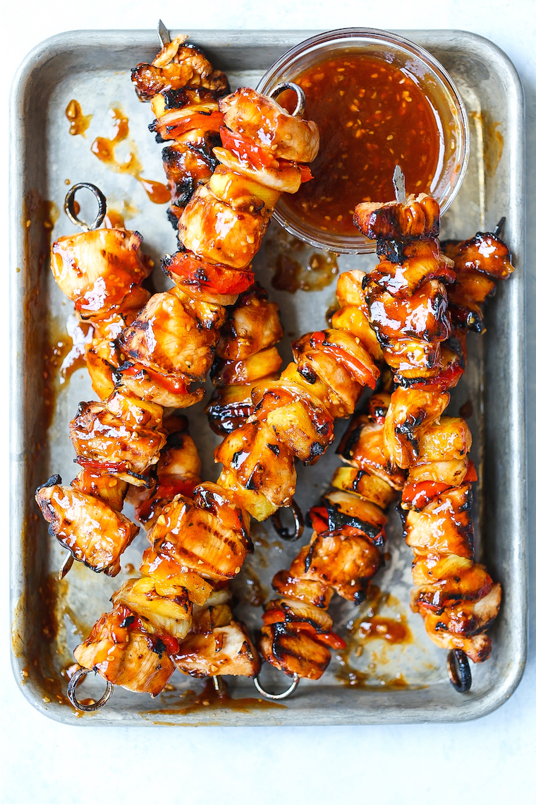 Served Up With Love: Hawaiian Chicken Skewers