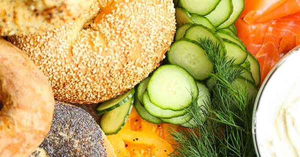 Smoked Salmon Bagel Bar Damn Delicious