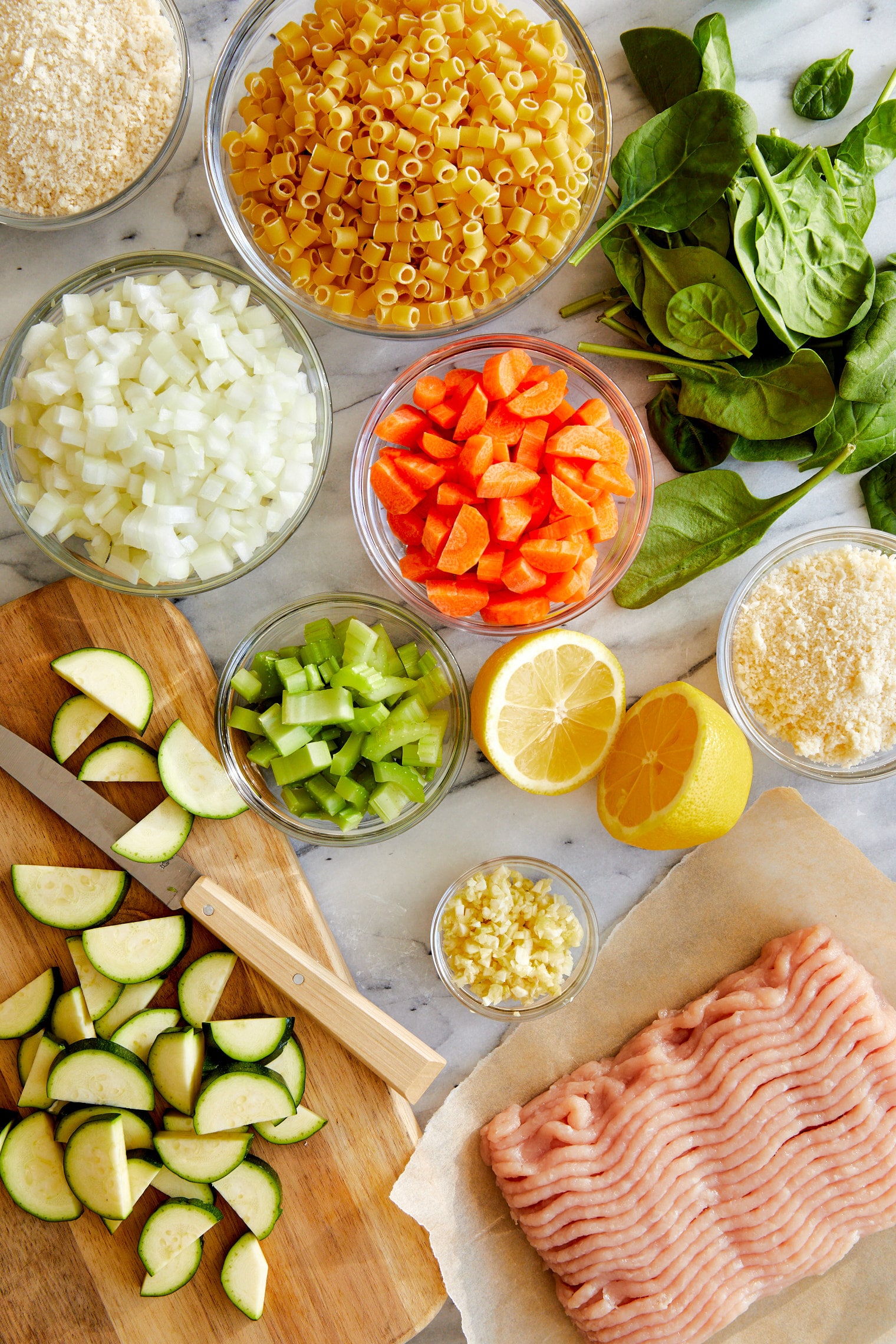 Summer Minestrone with Turkey Meatballs Damn Delicious