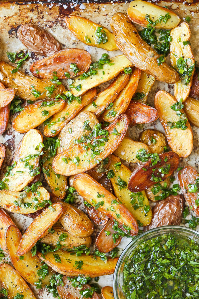 The Best Garlic Baked Potato Recipe - Damn Delicious