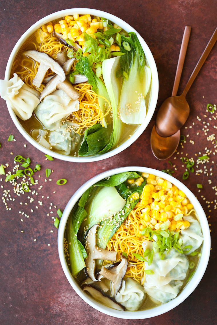 Easy Wonton Noodle Soup - El Mundo Eats