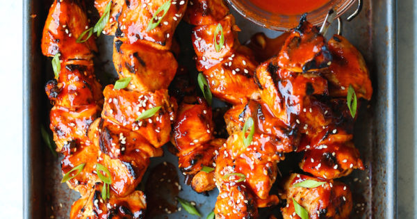 Korean Chicken Kabobs Damn Delicious