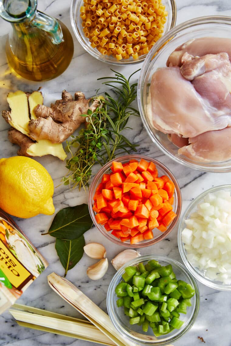 Cold Fighting Chicken Noodle Soup - The most soothing, comforting soup for flu season! So easy to make, you’ll be feeling better in no time!