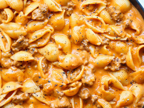 Creamy Beef & Shells
