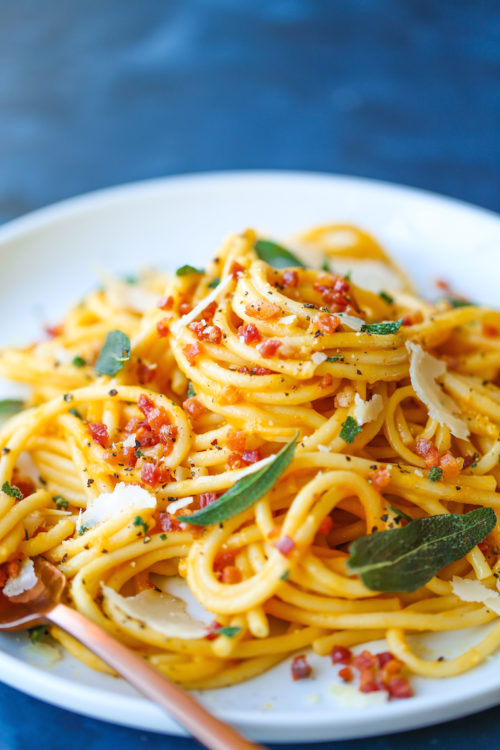 Butternut Squash Carbonara - Damn Delicious