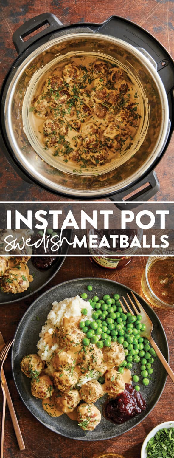 Instant Pot Swedish Meatballs Damn Delicious